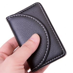Cartera de Cuero PU con Tapa Abatible, Tarjetero para Hombre, Venta al por Mayor, con Cierre Magnético - Product Image 2