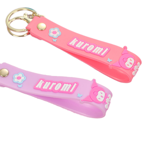 YYX PVC Clear Eco-Friendly Wristlet Strap Fashion Keychain Carabiner Lanyard with PU Patch Custom Logo Wholesale Availability