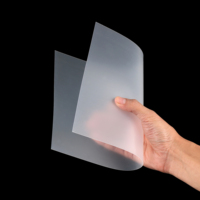 Feuille de PVC semi-transparente givrée, épaisseur uniforme, résistante aux déchirures, panneau plastique transparent pour signalétique