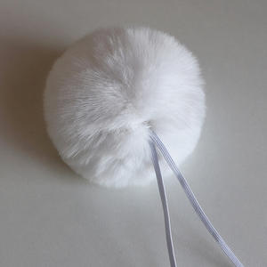 Pompones de Peluche Personalizados, Lindos y Peludos, con Forma de Cola de Conejo, para Sombreros, Disfraces de Conejita, Disfraces Lindos, Baile, Lolita, Accesorios - Product Image 3