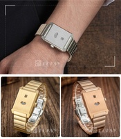 Montre mécanique automatique personnalisée pour homme, mouvement Seagull, montre-bracelet rectangulaire à heure sautante, personnalisation du logo et de la couleur ODM