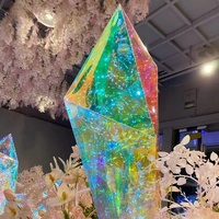 Décoration d'anniversaire Saint-Valentin de haute qualité pour pilier de glaçon de lumière LED colorée fantaisie