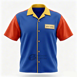 T-shirts de sport personnalisables à fermeture éclair 1/4, chemises de bowling, séchage rapide, sublimation, maillots de billard, fléchettes, bowling pour joueurs d'équipe - Product Image 2