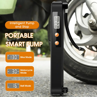 Pompe à vélo électrique sans fil portable Prostar Smart Mini, automatique, numérique, valve Schrader/Presta, 130 PSI, haute pression, en aluminium