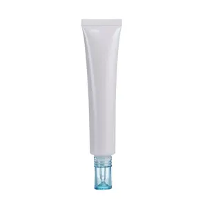 10g 15g 25g Großhandel Augen creme Tube mit klarem Tropfer Applikator Glastro pfer Lotion Ätherisches Öl Kosmetik schlauch