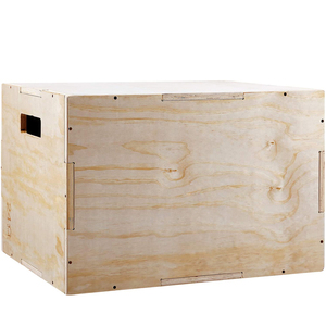 Cajas Pliométricas de Madera 3 en 1 para Entrenamiento de Salto, Resistentes, Antideslizantes, para Gimnasio en Casa - Product Image 1