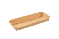 Boîtes à emporter carrées en papier kraft robustes jetables en gros, personnalisables, de qualité alimentaire, avec couvercle pour sushis