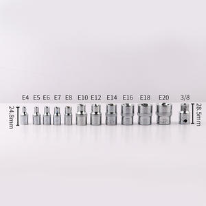 Jeu de douilles professionnel de 34 pièces, embouts hexagonaux de 1/4 po en acier au chrome-vanadium, embouts Torx pour réparation automobile et mécanique - Product Image 2