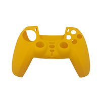 Housse de protection ergonomique en silicone souple antidérapante de couleur unie pour manette PS5, facile à remplacer, coque en caoutchouc
