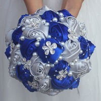 Porte-Bouquet de roses artificielles en mousse de polyéthylène, vente en gros d'usine, fausses fleurs, pour mariage, avec perles,