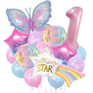 Globos de Números de 32 Pulgadas, Coloridos, de Aluminio, con Forma de Estrella y Arcoíris, para Cumpleaños, Bodas, Fiestas, Decoración de Paredes - Product Image 6