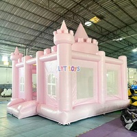 Château gonflable robuste avec toboggan, combo commercial pour fêtes d'enfants en extérieur