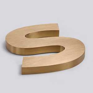 Carrey Dấu Hiệu Tùy Chỉnh Kim Loại Dấu Hiệu Biểu Tượng Thép Không Gỉ Ngoài Trời Biển Hiệu Thiết Kế Miễn Phí Thư Cho Kinh Doanh Biển Quảng Cáo - Product Image 6