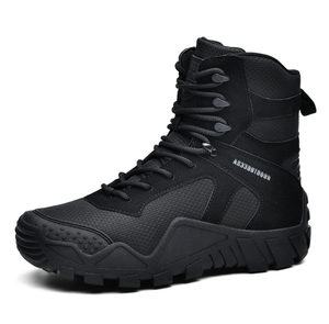 DFA1206 AS33-4 Camouflage noir kaki alpiniste <span class=keywords><strong>camping</strong></span> terrain chasse aventure en plein air Trekking chaussures respirant <span class=keywords><strong>Midi</strong></span> Jungl - Product Image 2