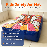Coussin d'air gonflable de protection anti-chute pour enfants, tapis de sécurité pour aire de jeux intérieure, motif