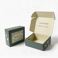 Boîte d'expédition en carton ondulé personnalisée, recyclable, pliable, en papier, emballage en carton personnalisé pour vêtements et cosmétiques