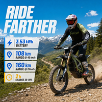 Moto électrique tout-terrain Surron Light Bee 2, moteur sans balais 24 kW, livraison porte-à-porte DDP USA