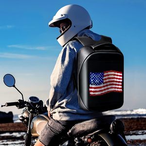 Laptop <b>Backpack</b> 20-39L Programmable Led Screen Waterproof Unisex Travel Motorcycle <b>Backpack</b> - Product Image 4