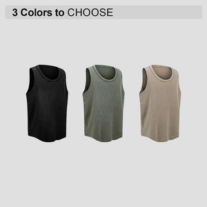 เสื้อกล้ามบาติกแบบหนา สไตล์สตรีทแวร์ ขาดๆ แบบวินเทจ  รับสกรีนโลโก้ เสื้อกล้ามผู้ชาย - Product Image 2