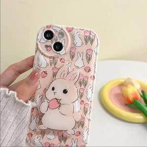 Phong Cách Mới Cô Gái Thỏ Lai Di Động Chống Sốc Điện Thoại Di Động Cover Quay Lại Cho <span class=keywords><strong>Iphone</strong></span> 1413 Pro Max Trường Hợp Ổ Cắm Điện Thoại Đứng Kit - Product Image 5