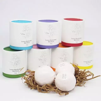 Emballage de papier de boule de bain naturel écologique en gros avec une impression et un design de logo différents