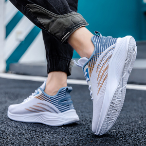 Chaussures <span class=keywords><strong>de</strong></span> <span class=keywords><strong>course</strong></span> décontractées pour hommes 2026 – Baskets légères et respirantes en maille à lacets pour le quotidien et l'extérieur - Product Image 1