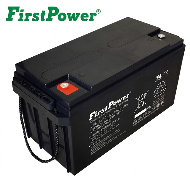 12V 80Ah AGM Sealed Lead Acid Battery for Telecom UPS Solar Lighting Alarm System Security System-FirstPower LFP1280
