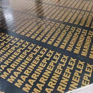 Panneau de <span class=keywords><strong>contreplaqué</strong></span> filmé noir 1220x2440mm 18mm 25mm 15mm pour coffrage de construction <span class=keywords><strong>marine</strong></span>, panneau phénolique - Product Image 1