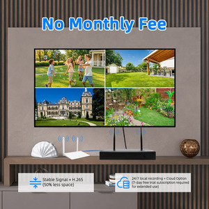 Thông minh 3MP 4CH không dây CCTV Kit với ai phát hiện con người, màu sắc tầm nhìn ban đêm, và 2-cách nói chuyện - Product Image 5