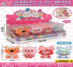 Juguetes de cuentas para hacer joyas, temática de dibujos animados LJ5506-3 para niños de 7 a 12 años, kit para hacer joyas - Product Image 3