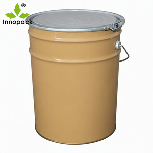 Cubo Metálico Redondo de 20 Litros con Impresión Personalizada, Cubo de Hojalata de 20L con Tapa de Anillo de Bloqueo para Envases de Pintura y Productos Químicos - Product Image 4