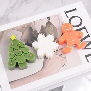 Custom Christmas <b>Gift</b> Box-Shaped Three-Piece Soy Wax Aromatherapy <b>Candle</b> <b>Set</b> for Home and Hotel Decor - Product Image 3