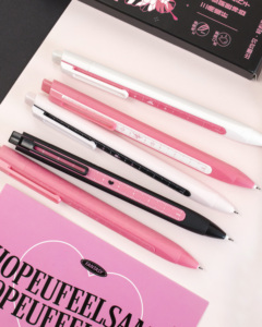 Vente en gros de stylos à bille gel haute apparence en métal de 0.5mm, <span class=keywords><strong>stylo</strong></span> règle fille mignonne, papeterie en plastique pour l'écriture - Product Image 6