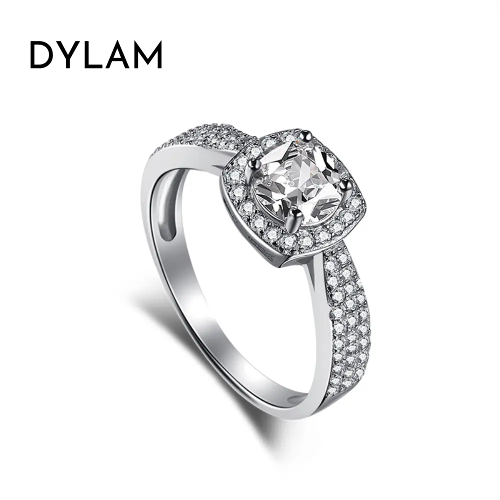 Dylam 925 wedding band and engagement ring order silver unique diamond rings radiant set companies designs classy cheap bands
