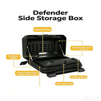 Nouvelle boîte de rangement latérale noire modèle Mecha pour LR Defender 110 90 130 2020 2026