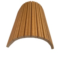 Panneau mural flexible 3D en bois rainuré / PVC / placage MDF, panneaux décoratifs en bois MDF sculptés, décoration