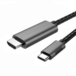 <span class=keywords><strong>Cable</strong></span> Trenzado Tipo-C con Conector Macho-Hembra 4K, Compatible con Thunderbolt 4/3 para iPhone 15 Pro/Pro Max, <span class=keywords><strong>iPad</strong></span> Pro/Air - Product Image 1