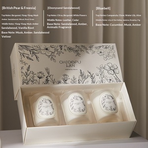 ชุดแก้วเทียนหอมแบบฝ้าลายสร้างสรรค์ 3 ชิ้น งานกึ่งแฮนด์เมด กึ่งกลไก ของที่ระลึกระดับไฮเอนด์ ของขวัญทางธุรกิจ - Product Image 5