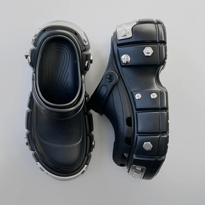 Sabots pour femmes, chaussures de haute qualité, unisexes, imperméables, à bout rond, pour l'été, sandales de plage antidérapantes, sandales à semelle épaisse - Product Image 3