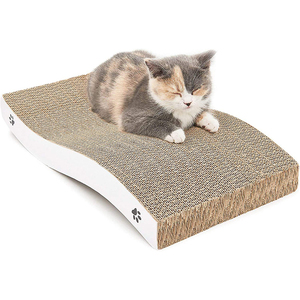 Groothandel Oem Op Maat Gemaakte Recyclebare Omkeerbare Premium Duurzame S-Vorm Golfkarton Kattenkrabber Met Kattenkruid - Product Image 2