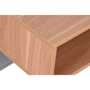 Comodino in MDF PU 48X40X55 GRIGIO - Product Image 1