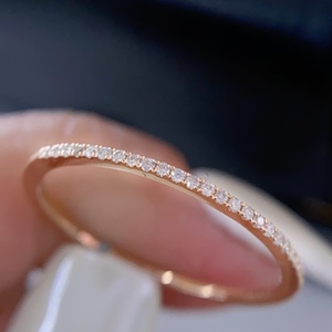 โปรโมชั่นลดราคา Xinfly แหวนเพชรแท้ทองคำ 18K AU750 เครื่องประดับคุณภาพสูง ใส่ได้ทุกวัน พร้อมส่ง - Product Image 3