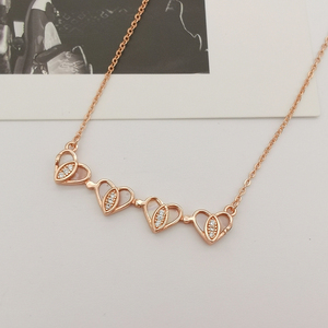 <span class=keywords><strong>Collar</strong></span> con Colgante <span class=keywords><strong>de</strong></span> Corazón <span class=keywords><strong>de</strong></span> Plata <span class=keywords><strong>de</strong></span> Ley 925 con Cuatro Métodos <span class=keywords><strong>de</strong></span> Uso, Trébol, Concha, Bonito para Mujer, Regalos <span class=keywords><strong>de</strong></span> Joyería para Bodas y Fiestas - Product Image 2