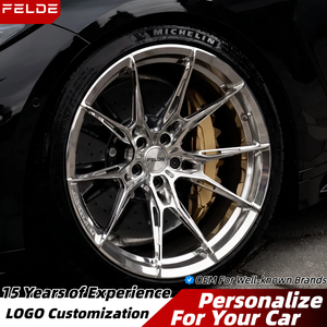 Rines Forjados Personalizados <span class=keywords><strong>de</strong></span> 18-24 Pulgadas, Aleación <span class=keywords><strong>de</strong></span> <span class=keywords><strong>Aluminio</strong></span> 6061-T6, Pulido Espejo, Cóncavos Profundos, <span class=keywords><strong>para</strong></span> Vehículos <span class=keywords><strong>de</strong></span> Lujo Audi BMW - Product Image 1