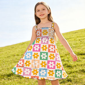 Vestido Casual para Niñas, Ropa al por Mayor <span class=keywords><strong>de</strong></span> Fábrica Yiwu Yiyuan, Vestido Sexy para Adolescentes, Niñas, Bebés, Niños Pequeños, Vestido <span class=keywords><strong>de</strong></span> Noche con Tirantes - Product Image 5