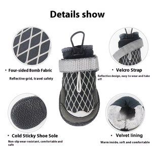 Fishprincess <span class=keywords><strong>chien</strong></span> chaussures en caoutchouc grande taille <span class=keywords><strong>chien</strong></span> chaussures d'hiver pour grands chiens épaissi chaussures pour animaux <span class=keywords><strong>de</strong></span> compagnie - Product Image 2