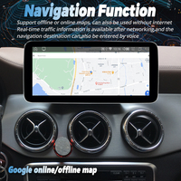 Pemutar Video Multimedia Radio mobil 12.3 inci Android 12, untuk Benz CLA 180 200 220 260 C117 X117 GPS CARPLAY Android Auto 2016-2019