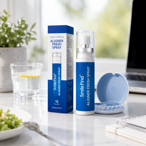 Spray bucal Smile Find para combatir el mal aliento, elimina bacterias, sabor a menta fresca, 20 ml, ideal para viajes, cuidado diario de retenedores y alineadores. - Product Image 1