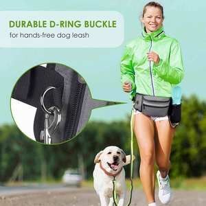 Outdoors Latest Hands Free Dual Padded <b>Dog</b> Leash Zipper <b>Pouch</b> Pet <b>Training</b> Bag Walking Running Pet <b>Training</b> Food Waist Bag - Product Image 2