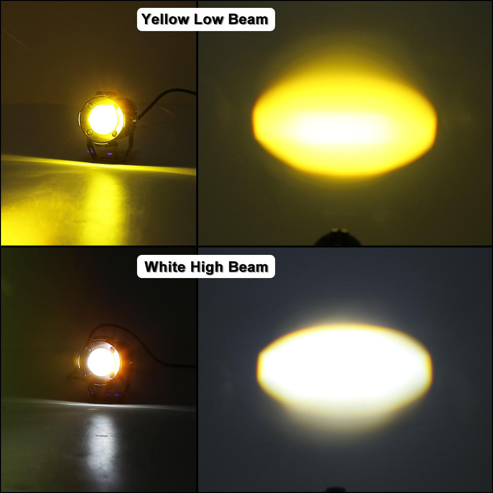 Blanc haut et jaune bas